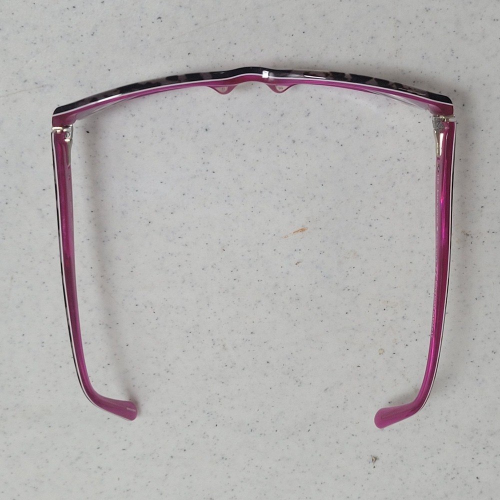 Kate Spade Karly 0JGQ 135 Womens Eyeglass Frames Rectangular Black Pink Leopard